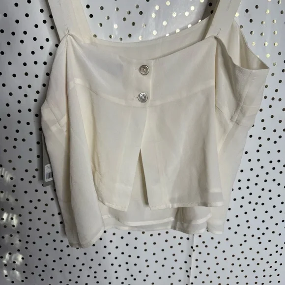 Everlane Elegant White Sleeveless Top - Picture 5 of 7